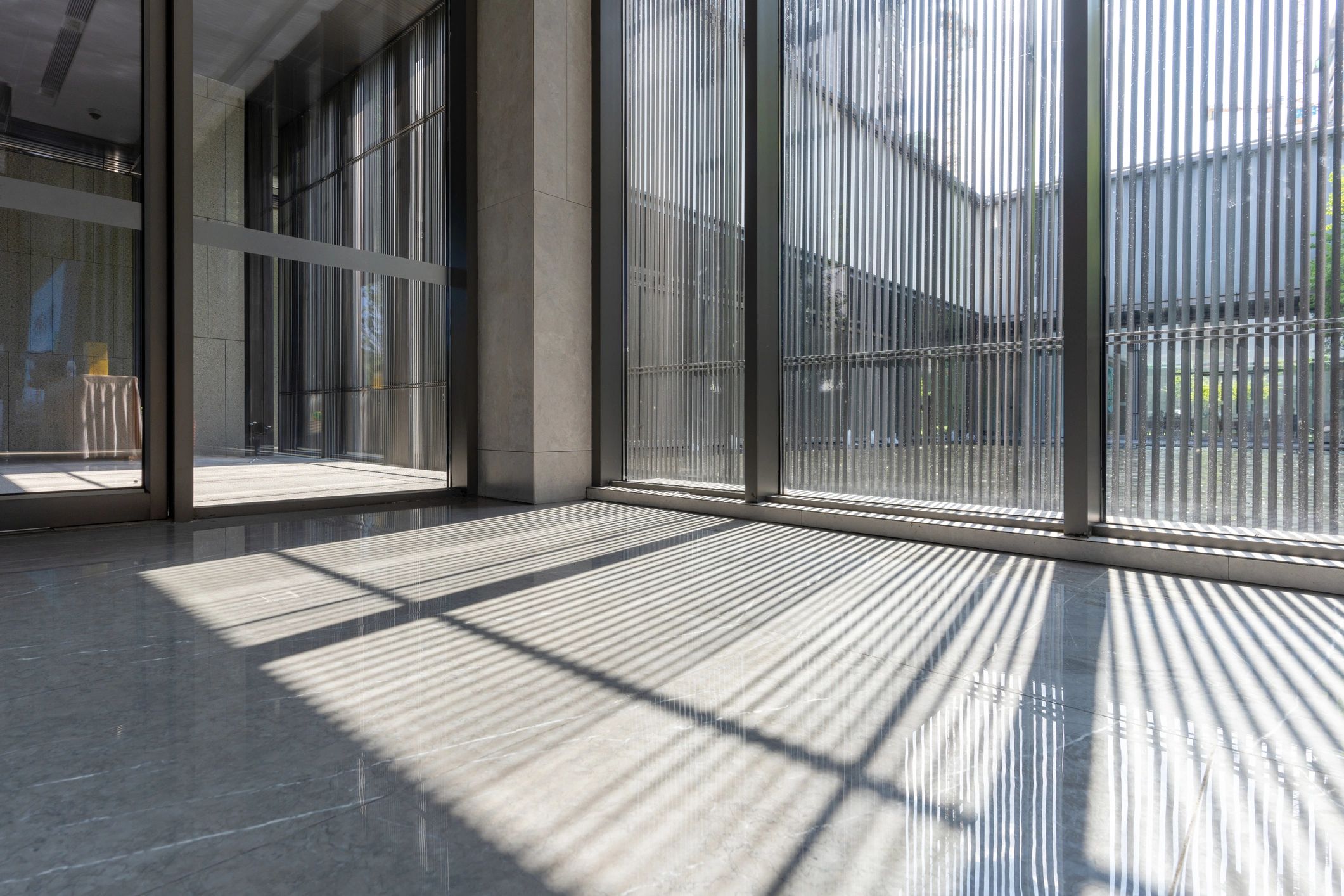Minimal architectural interior detail conveying structure and operational precision